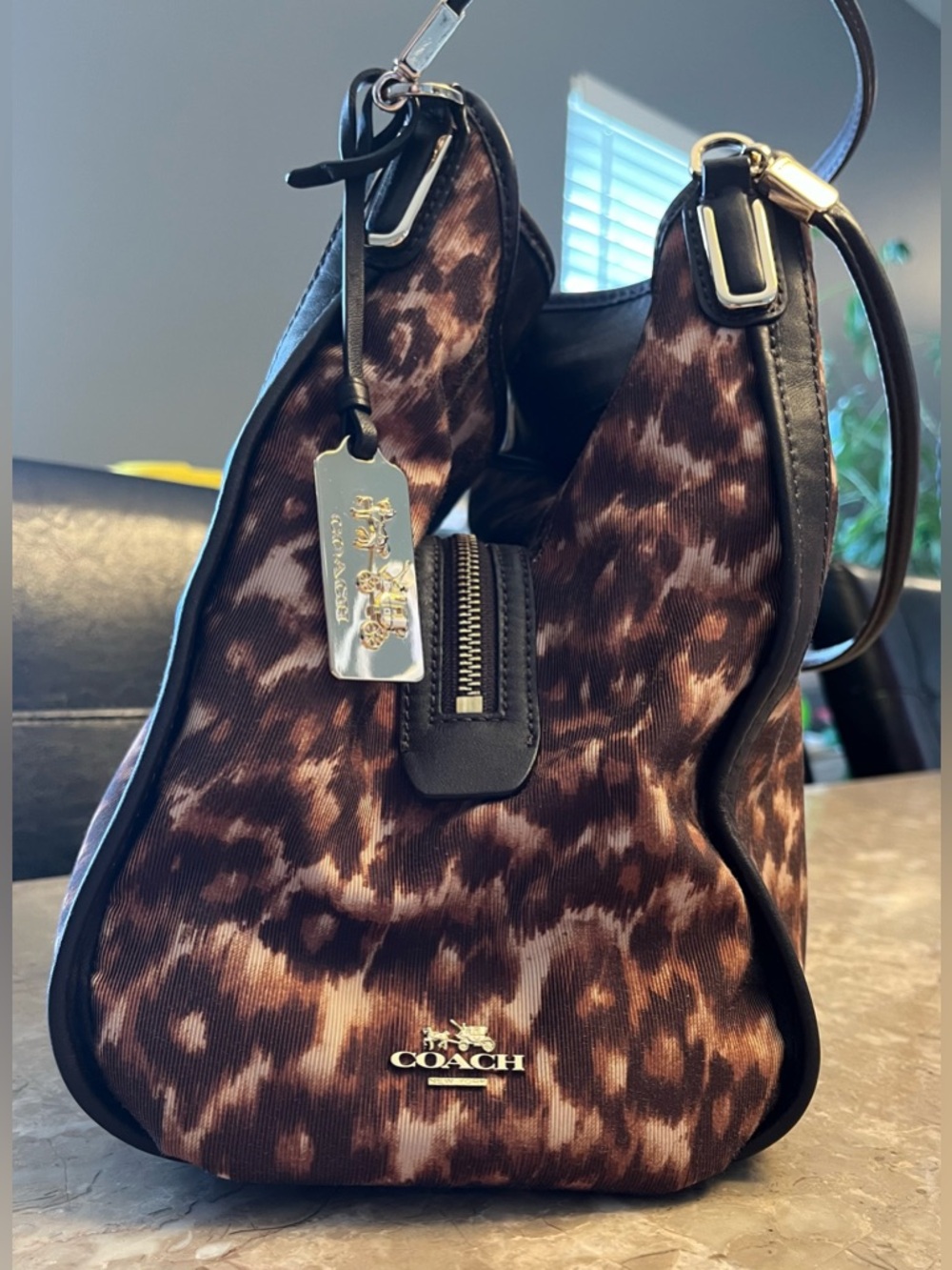 Coach Leopard Print Shoulder/Handbag-Excellent Condition! - Picture 14 of 16